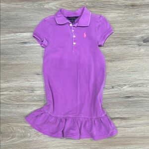 Purple Polo Dress for Kids